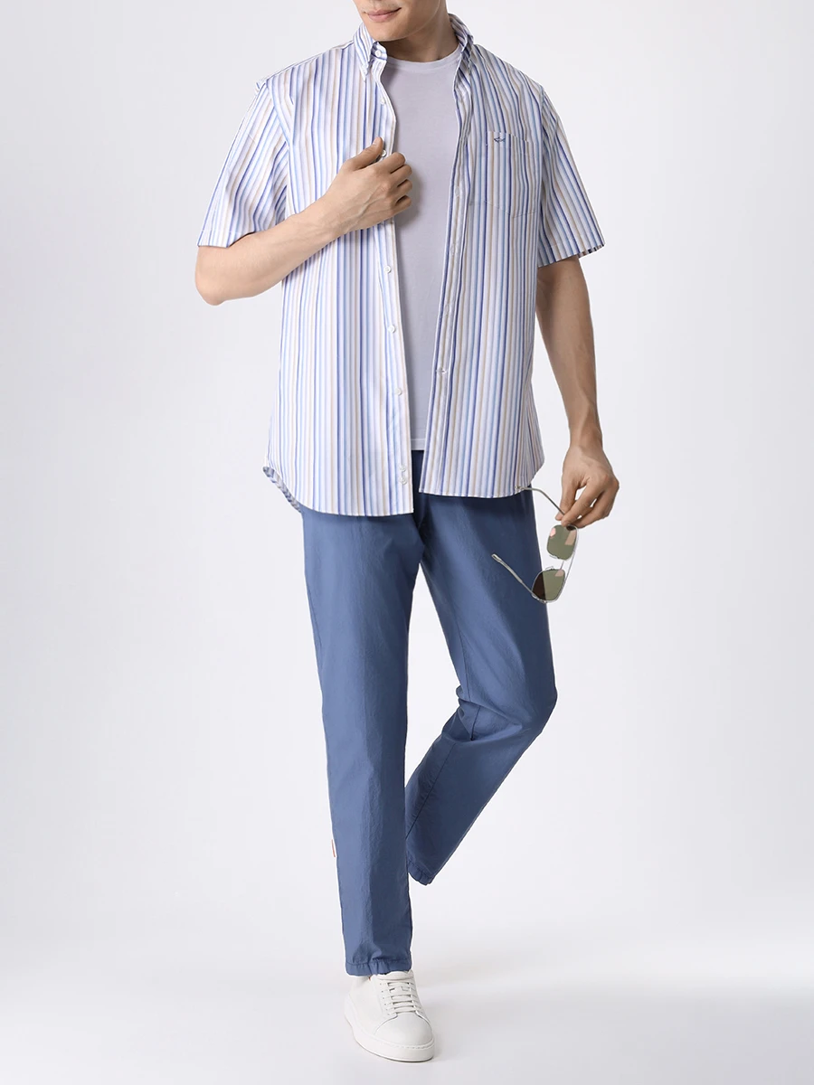 Рубашка Regular Fit хлопковая PAUL & SHARK 24413400/V69, размер 60, цвет белый 24413400/V69 - фото 2