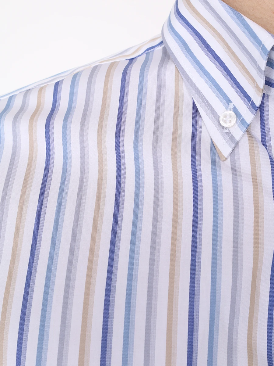 Рубашка Regular Fit хлопковая PAUL & SHARK 24413400/V69, размер 60, цвет белый 24413400/V69 - фото 5