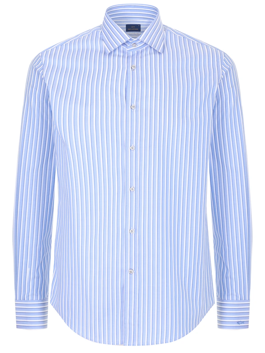 Рубашка Regular Fit хлопковая PAUL & SHARK 24413124CF/V85, размер 52, цвет белый 24413124CF/V85 - фото 1
