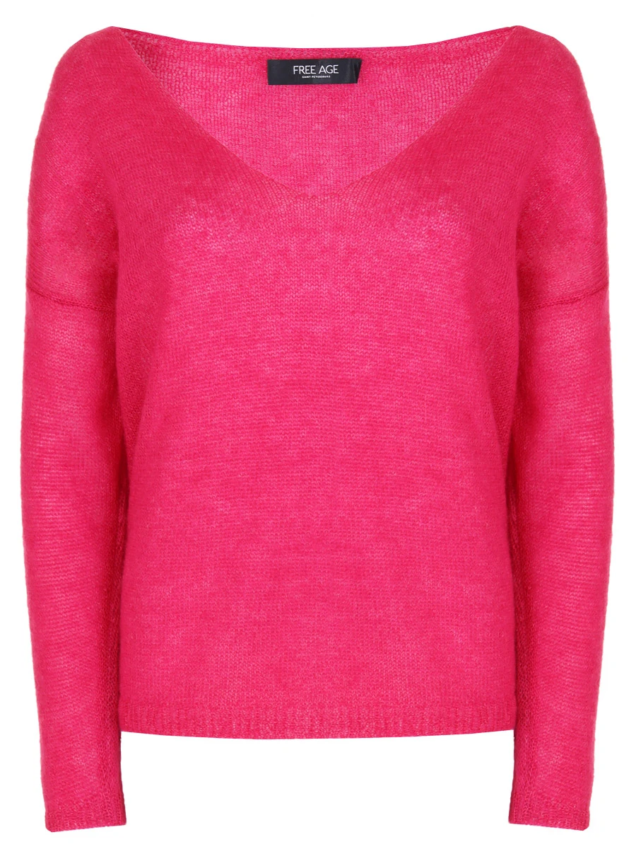 Пуловер из мохера FREE AGE W24.JM088.5070.604, размер 42, цвет розовый - фото 1