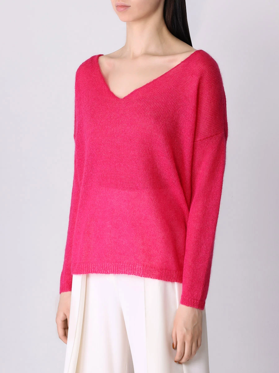 Пуловер из мохера FREE AGE W24.JM088.5070.604, размер 42, цвет розовый - фото 4