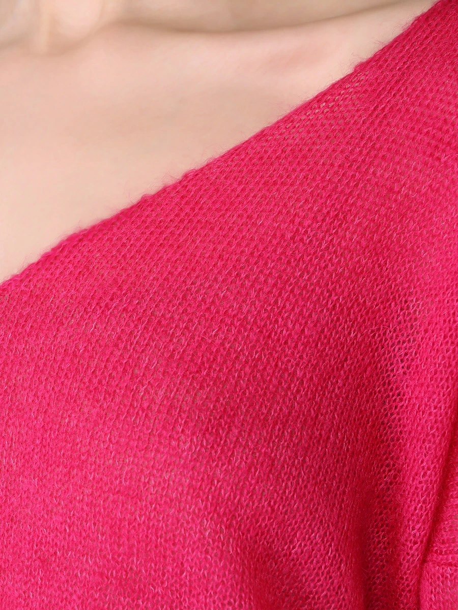 Пуловер из мохера FREE AGE W24.JM088.5070.604, размер 42, цвет розовый - фото 5