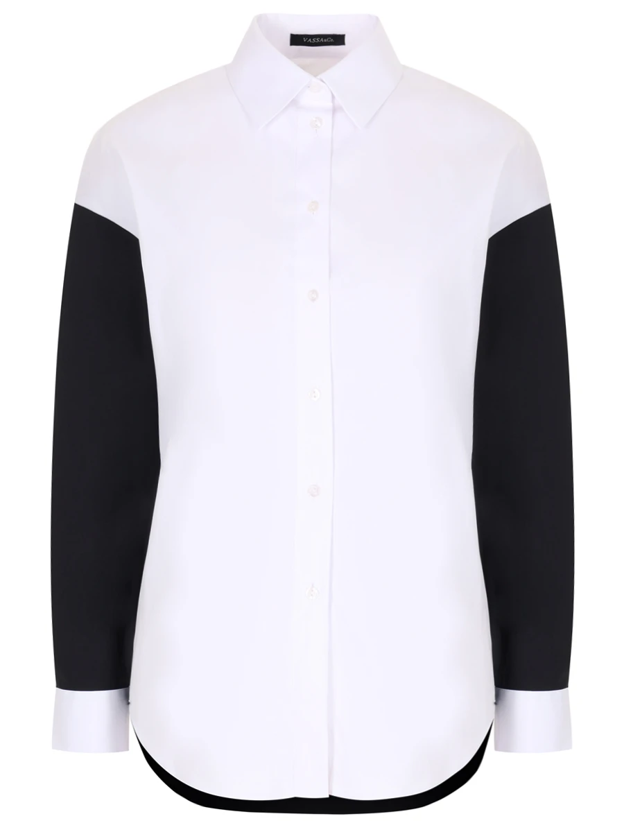 Рубашка хлопковая VASSA&CO V246596-1812 C99 (170), размер 46, цвет черный