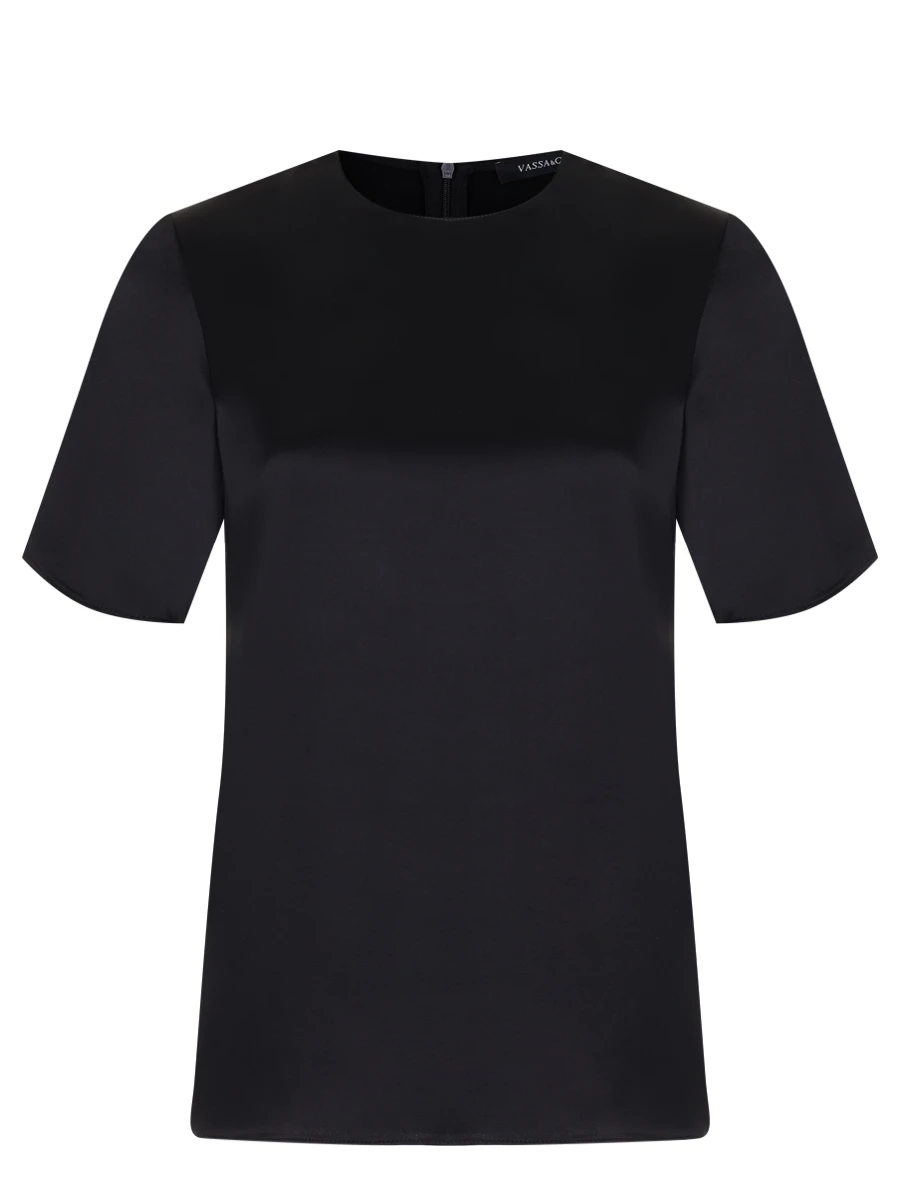 Блуза из вискозы VASSA&CO V246622-1720 C99 (170), размер 40, цвет черный