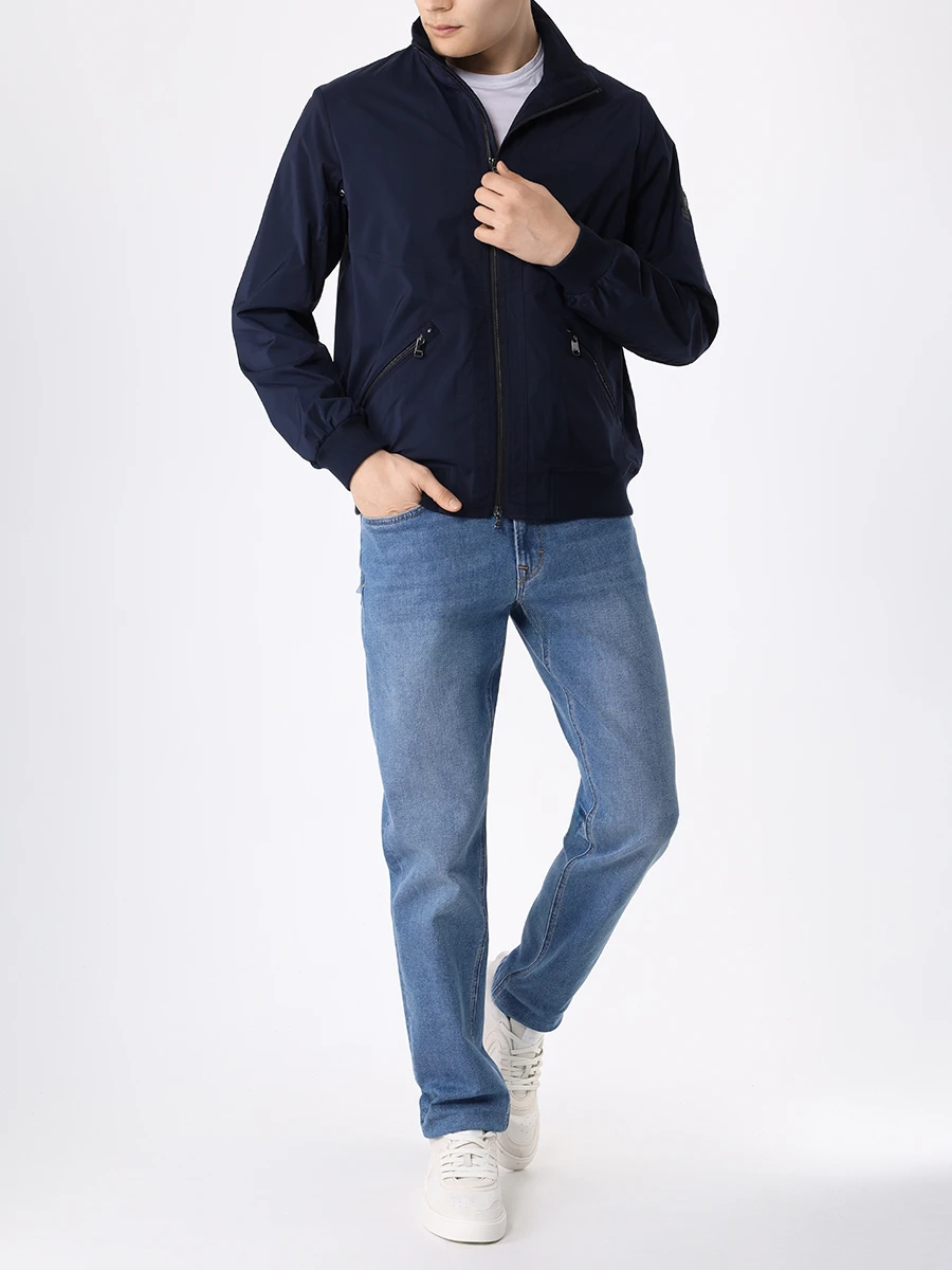 Джинсы Slim Fit хлопковые Brian BOGNER 18568907/414 BRIAN-G Голубой  Фото 2
