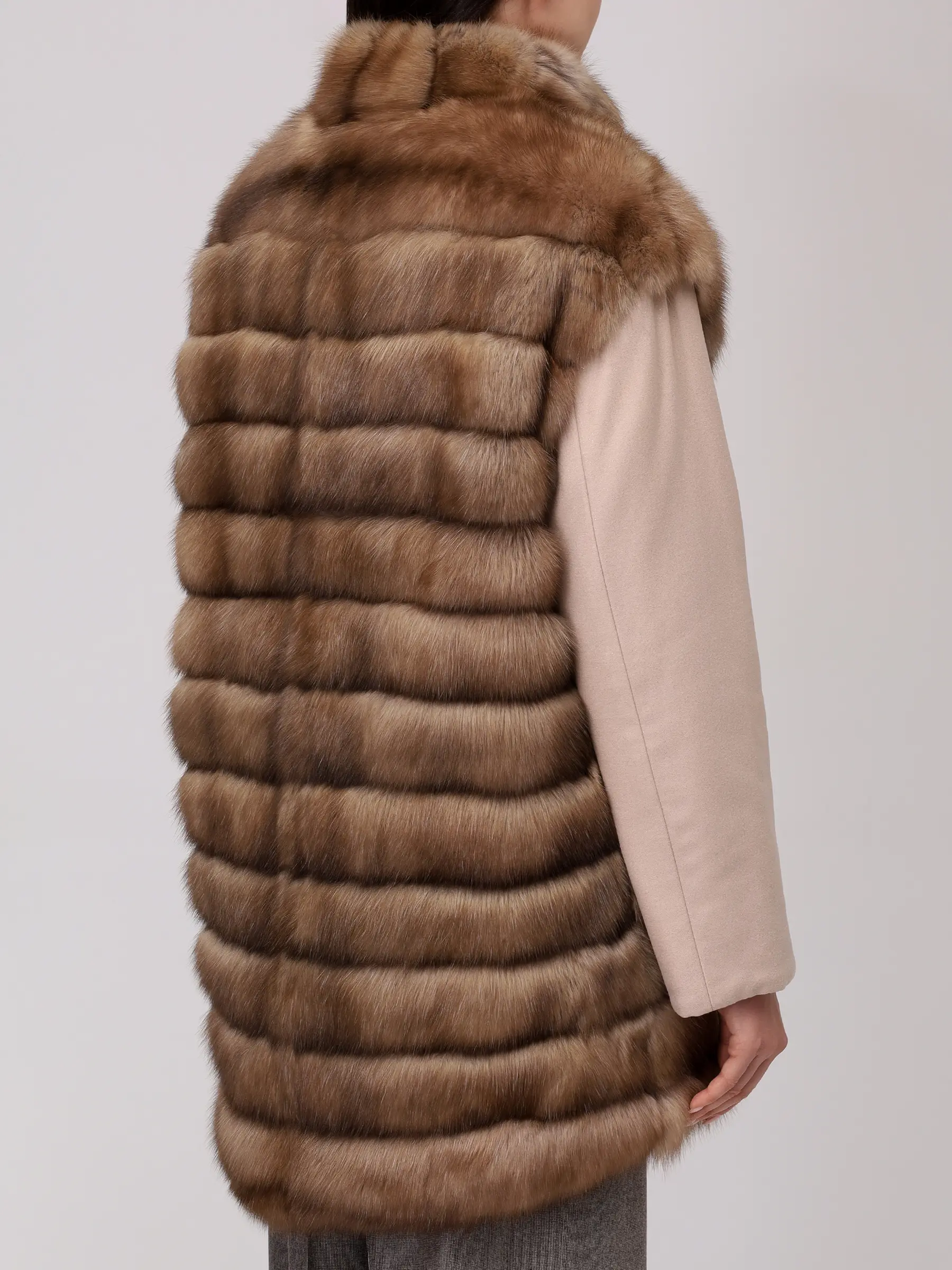 Парка соболиная двусторонняя MANZONI 24 23M495-ZDB1 Коричневый  Фото 4