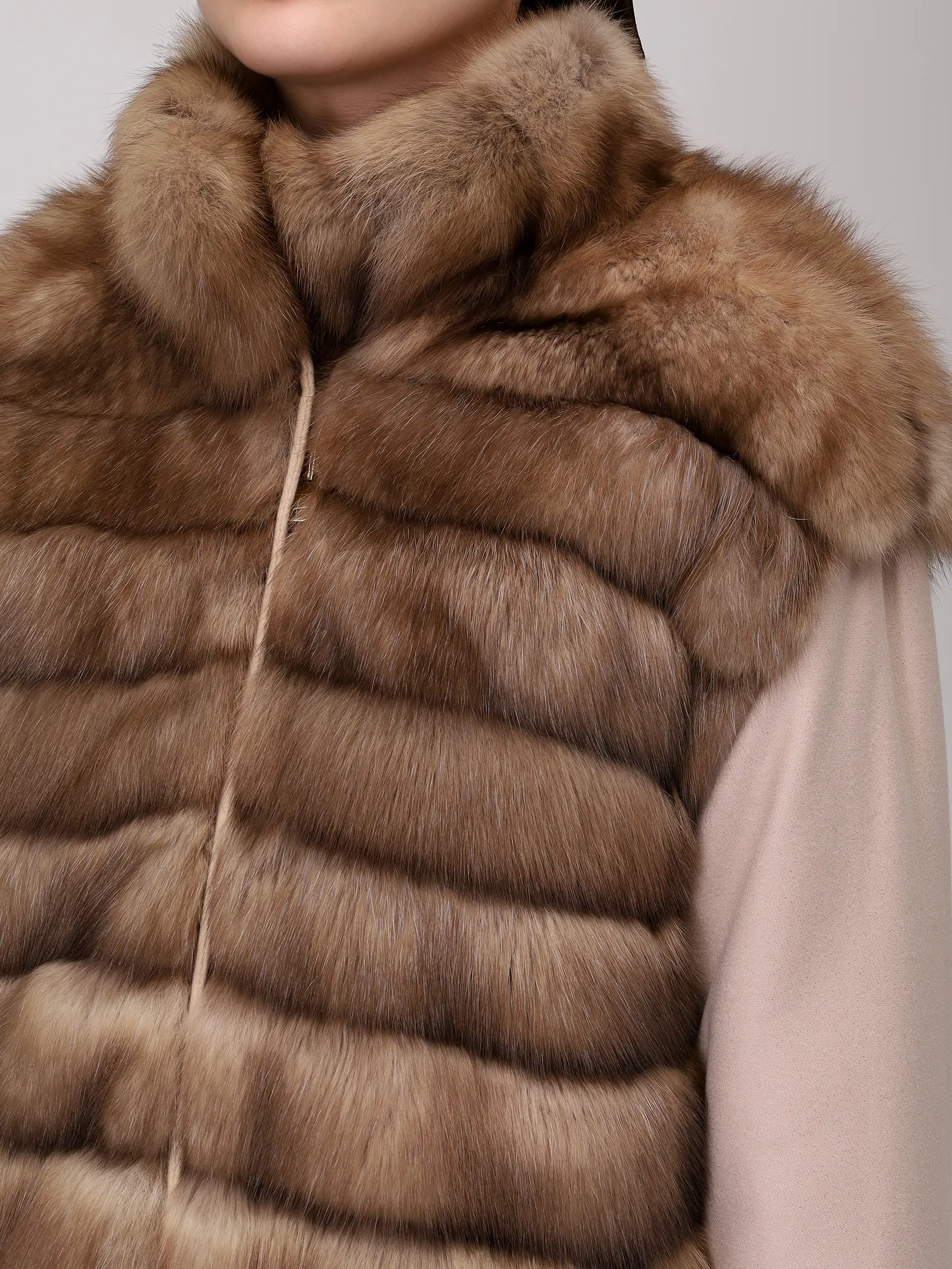 Парка соболиная двусторонняя MANZONI 24 23M495-ZDB1 Коричневый  Фото 6