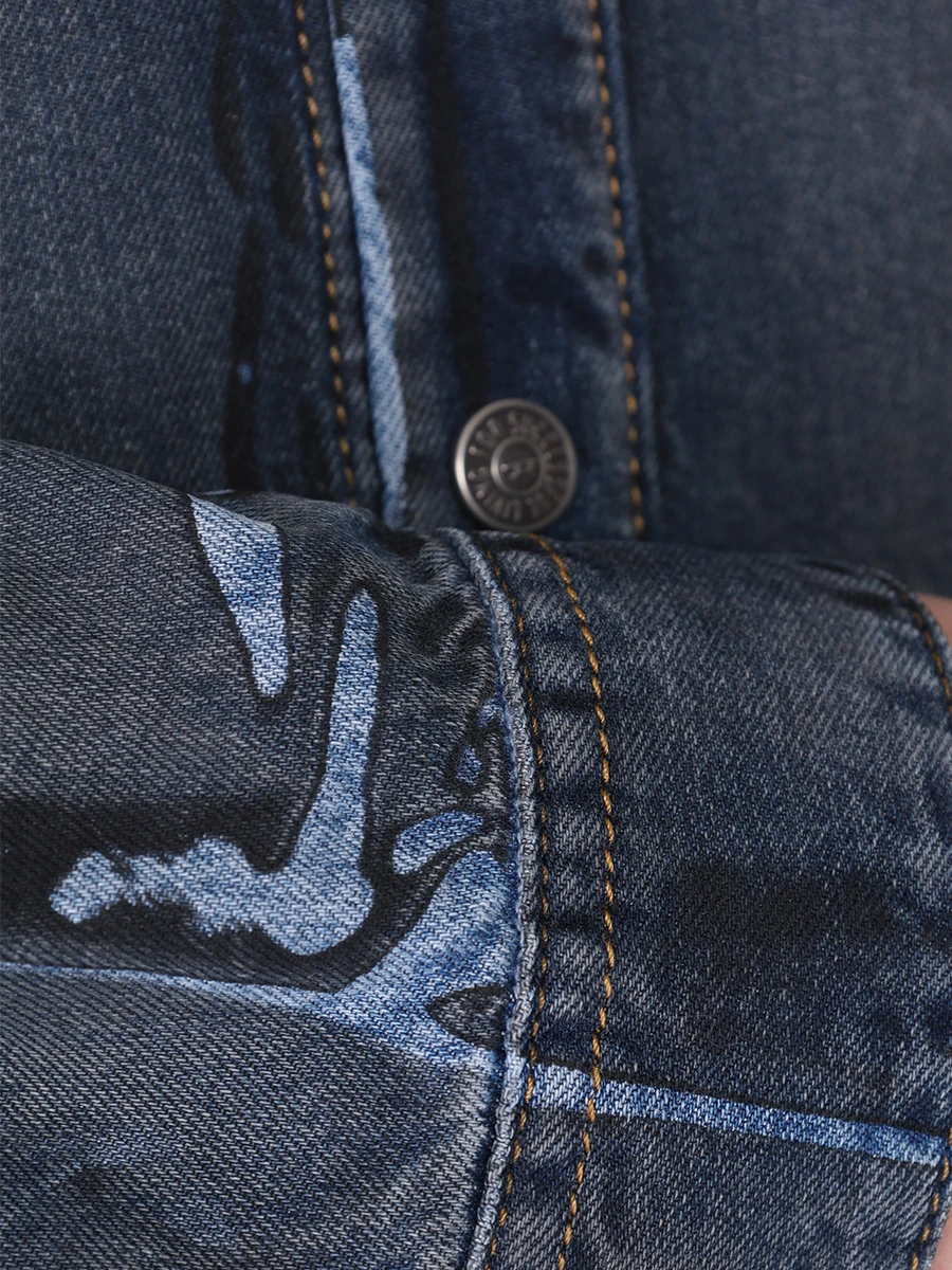 Рубашка Regular Fit джинсовая DIESEL A13016-068KM-01, размер 48, цвет серый - фото 6