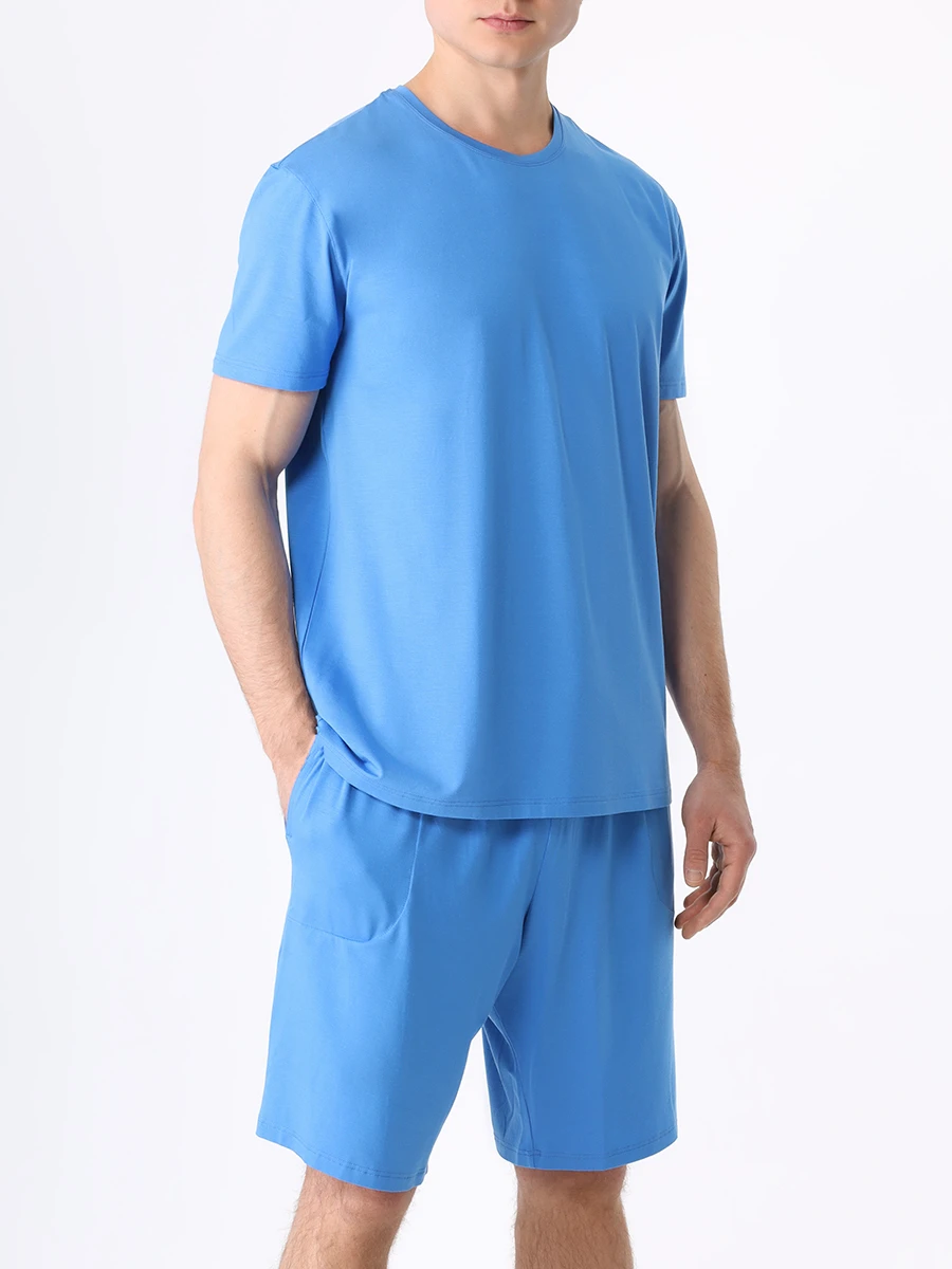 

Футболка из модала, Голубой, 3048-BASE016BLU