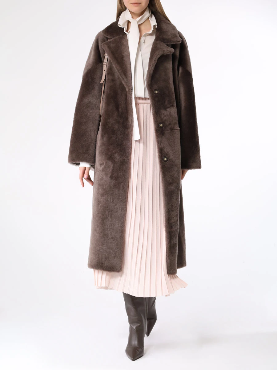 Дубленка из овчины ADRIANO BARONI AB286 Коричневый  Фото 2