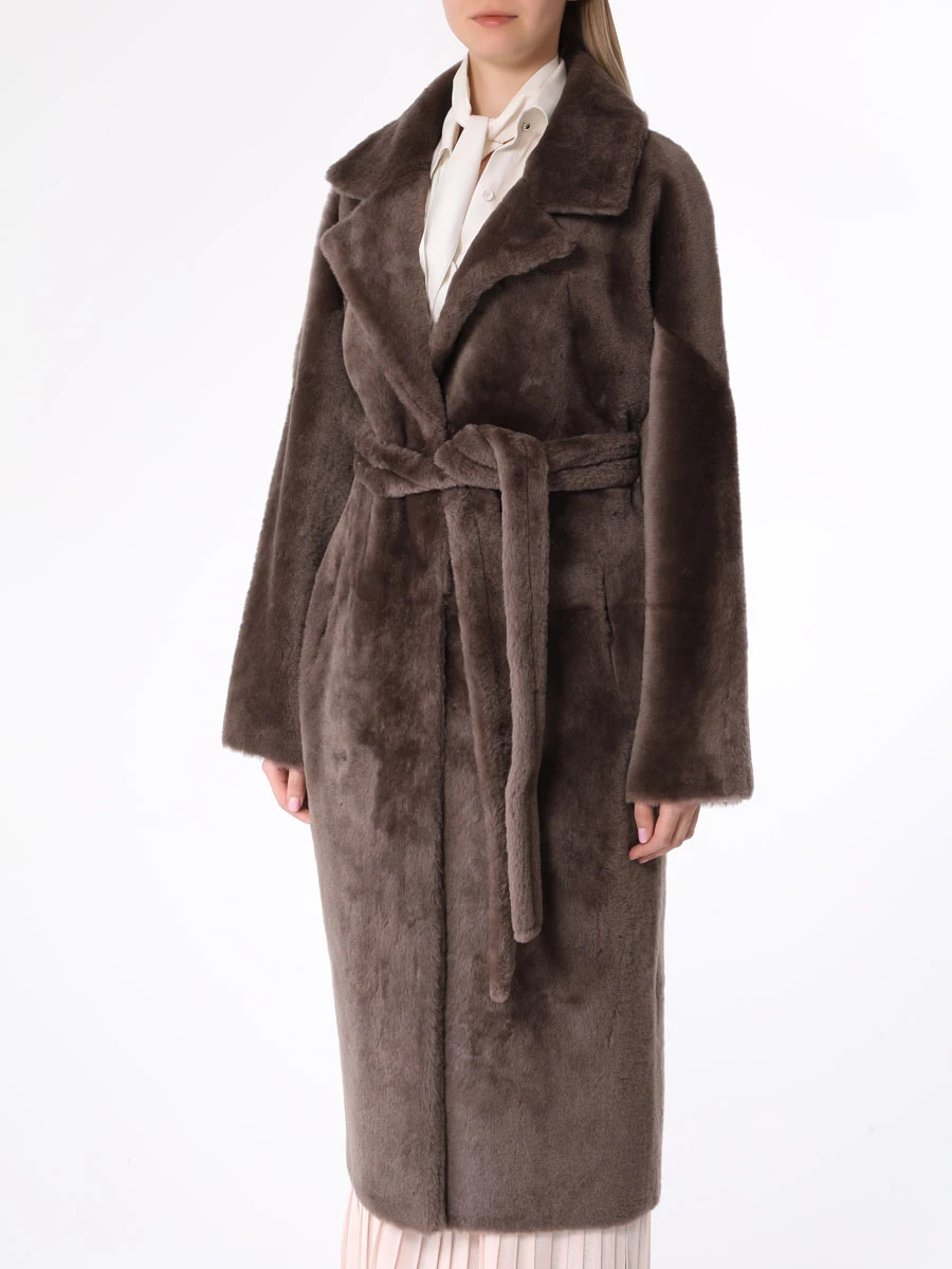 Дубленка из овчины ADRIANO BARONI AB286 Коричневый  Фото 4