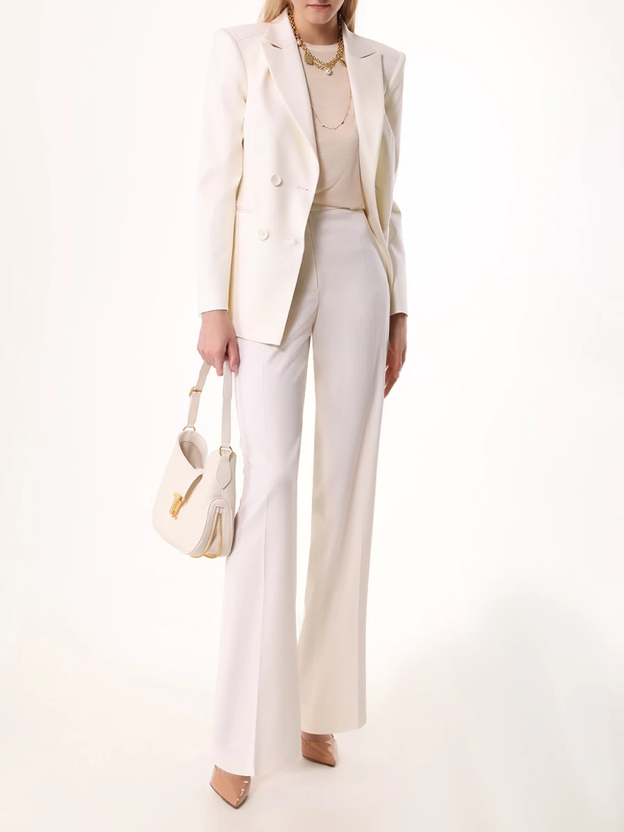 Футболка шелковая TOM FORD TSJ567-JEX078 AW016 Кремовый  Фото 2