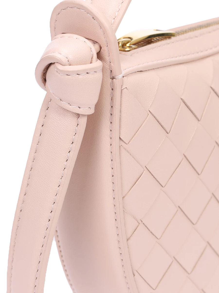 Сумка кожаная Sunrise BOTTEGA VENETA 763747 VCPP3 6917 Розовый  Фото 5