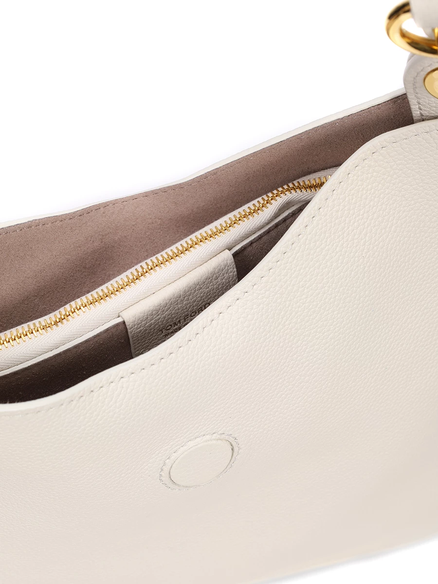 Сумка кожаная TOM FORD L1764-LCL095G 1W003 Белый  Фото 5