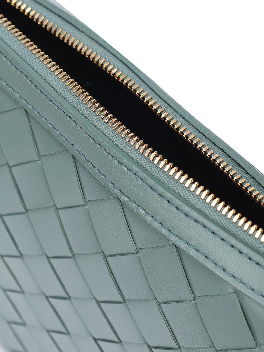 Сумка кожаная Sunrise BOTTEGA VENETA 763747 VCPP3 3198 Зеленый  Фото 4