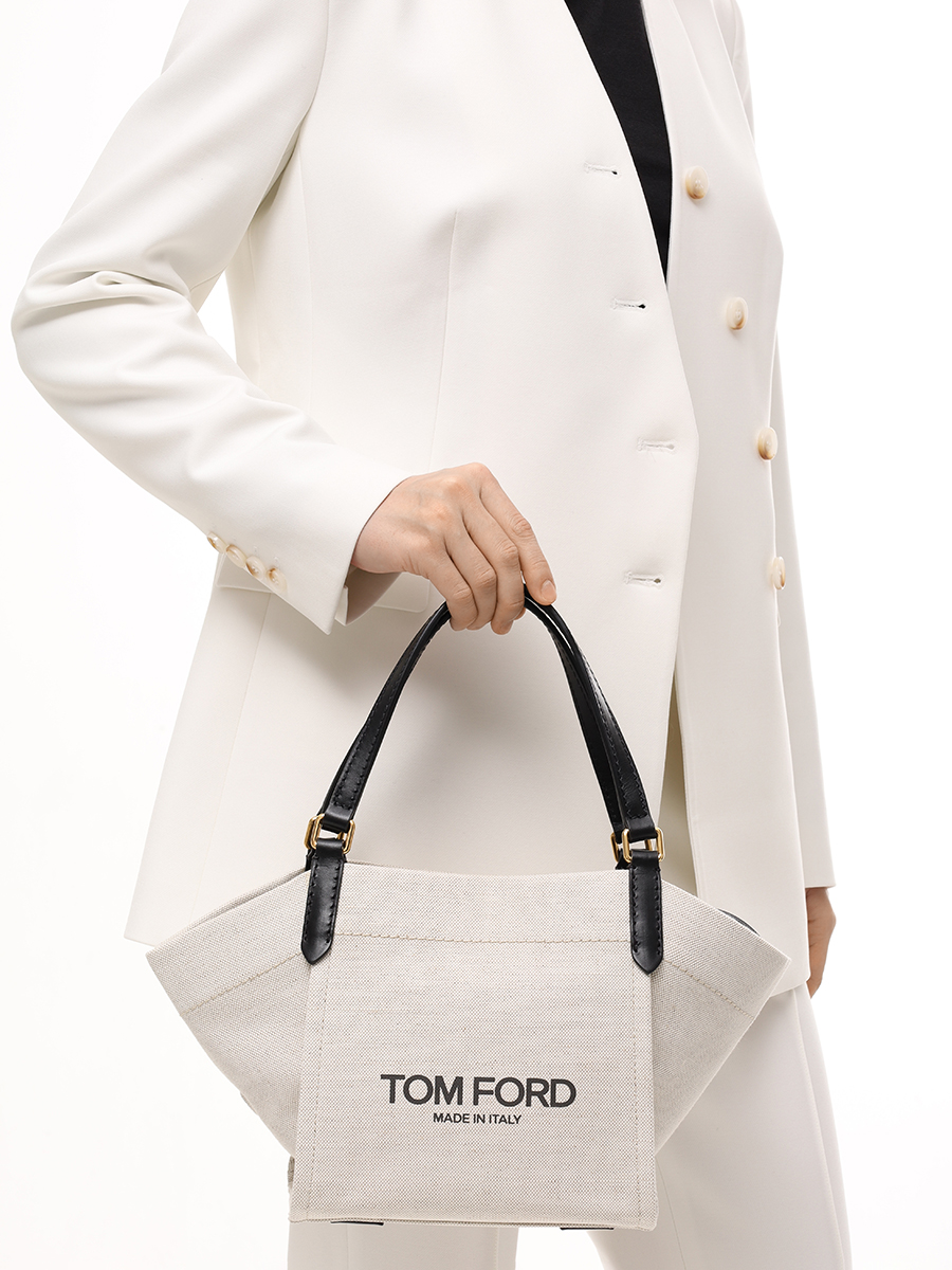Сумка текстильная TOM FORD L1775-ICN006G 3JN05 Белый  Фото 2
