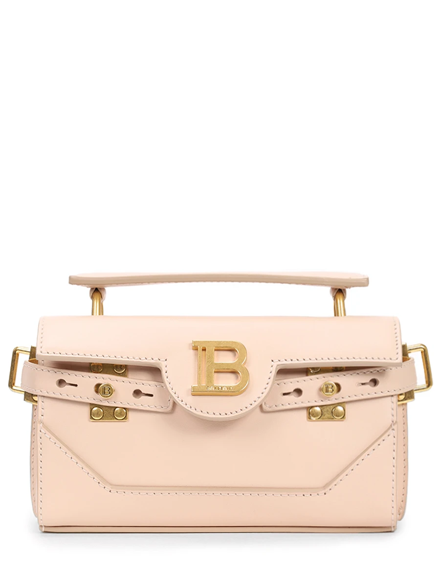 Сумка B-Buzz 19 кожаная BALMAIN CN1AE742LAVE/0AU Бежевый 