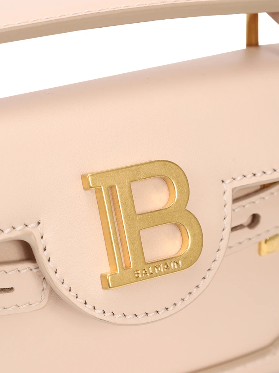 Сумка B-Buzz 19 кожаная BALMAIN CN1AE742LAVE/0AU Бежевый  Фото 5