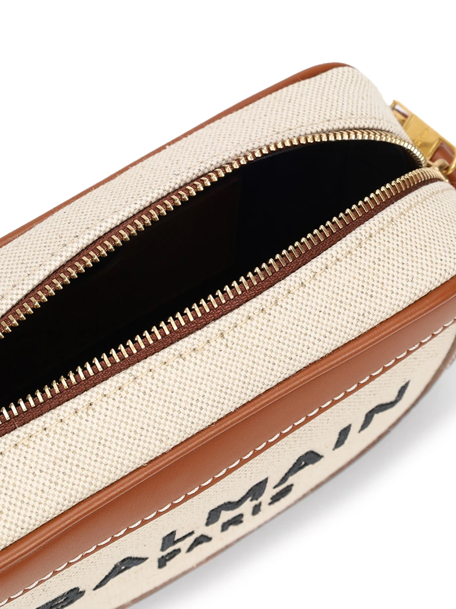 Сумка B-Army текстильная BALMAIN CN1BB720TCFE/GEM Коричневый  Фото 4