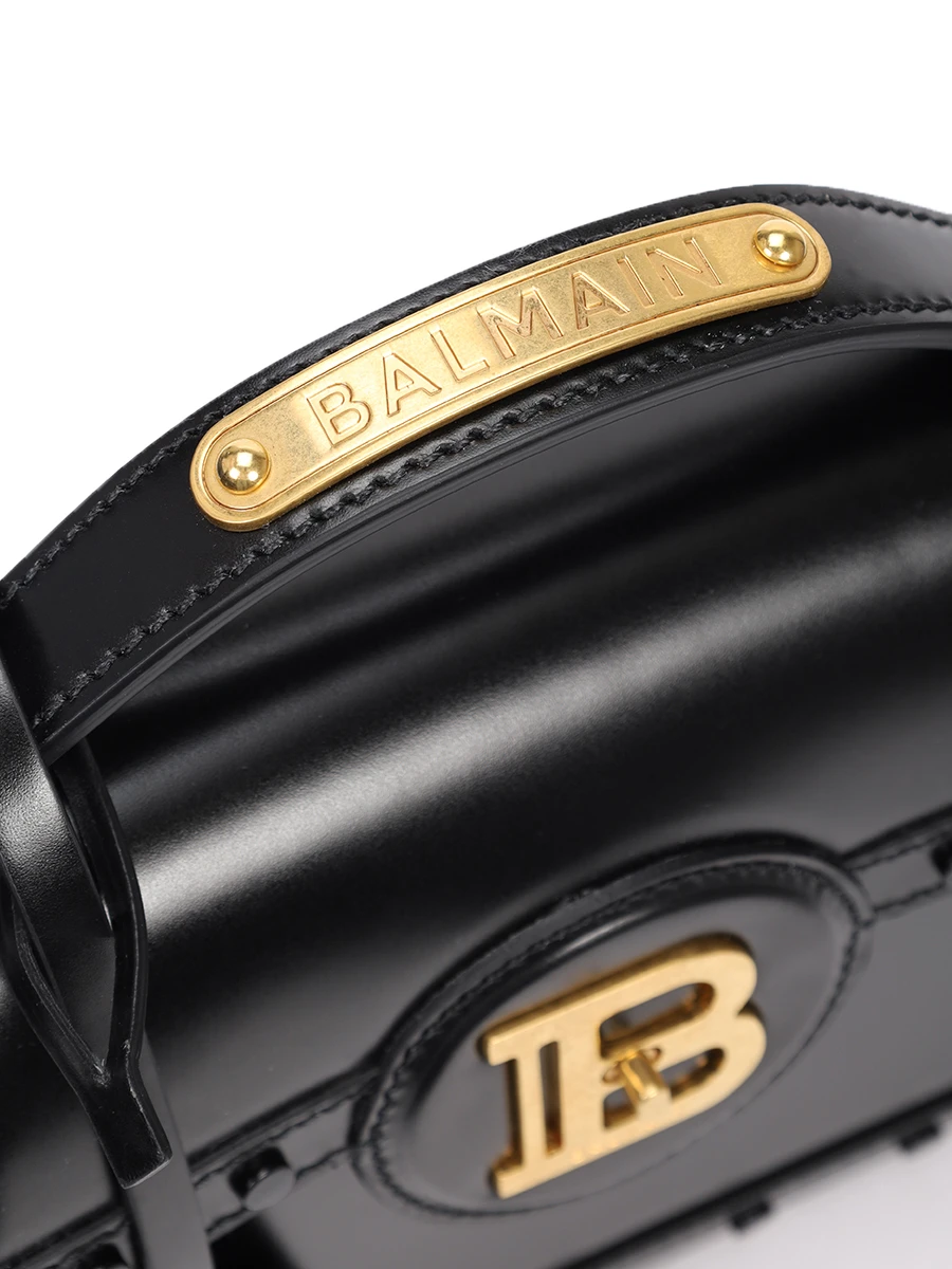 Сумка B-Buzz Dynasty кожаная BALMAIN CN1DB867LMXN/0PA Черный  Фото 5