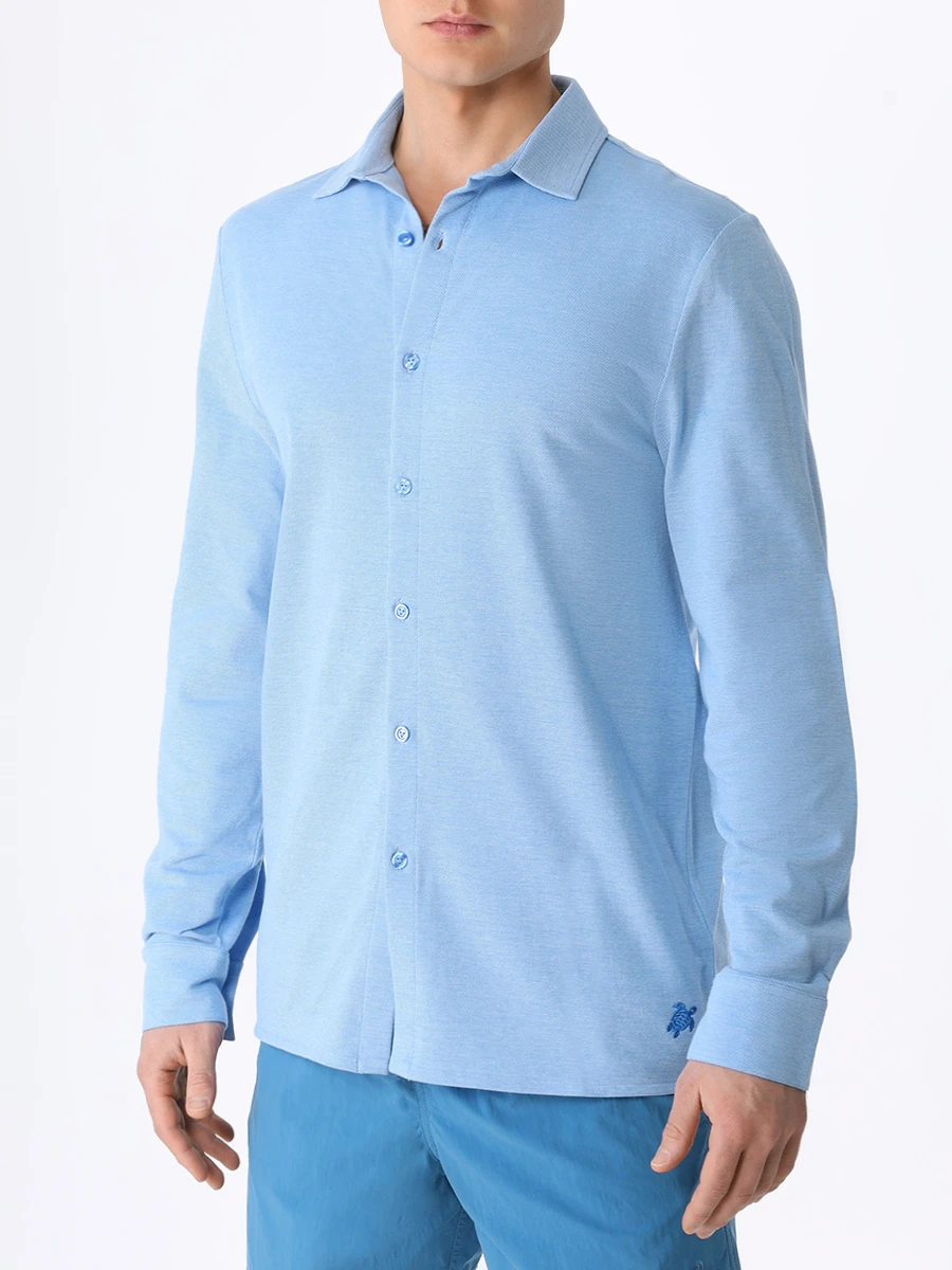 

Рубашка Regular Fit хлопковая, Синий, CLDU3N02/373