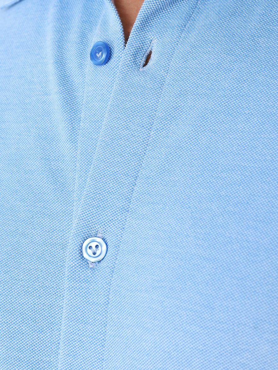 Рубашка Regular Fit хлопковая VILEBREQUIN CLDU3N02/373 Голубой  Фото 5