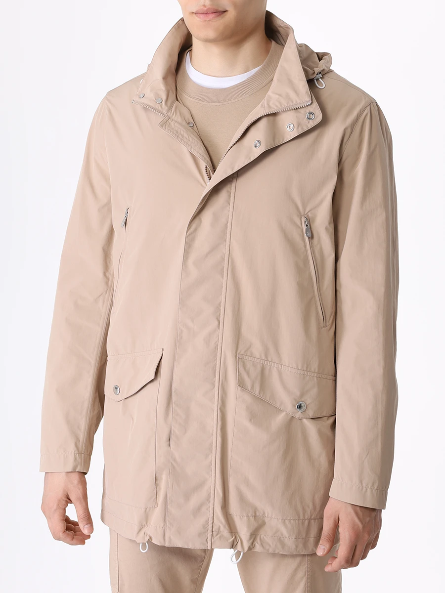 Куртка однотонная BRUNELLO CUCINELLI MD4796170 CZD85 Бежевый  Фото 4