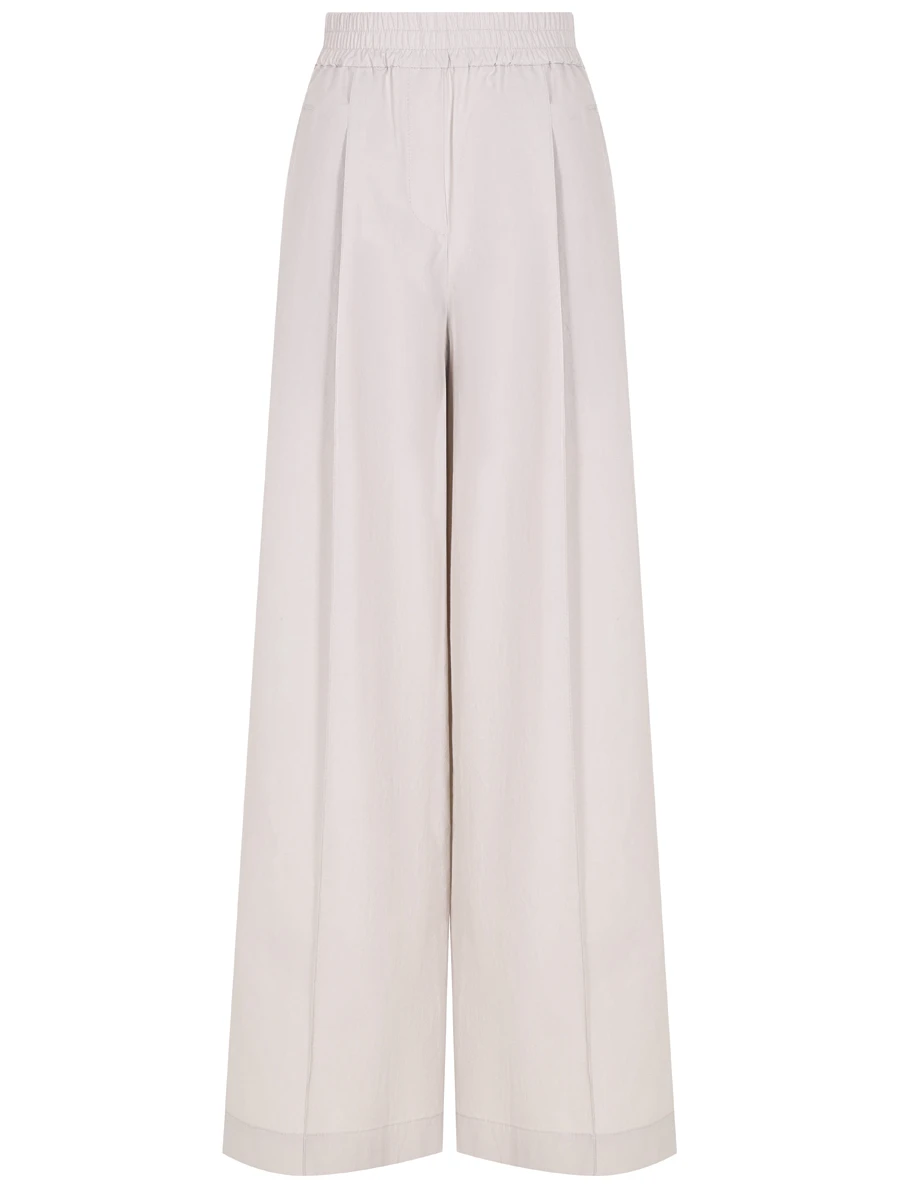 Брюки хлопковые BRUNELLO CUCINELLI ML949P8531 C700 Светло Серый 