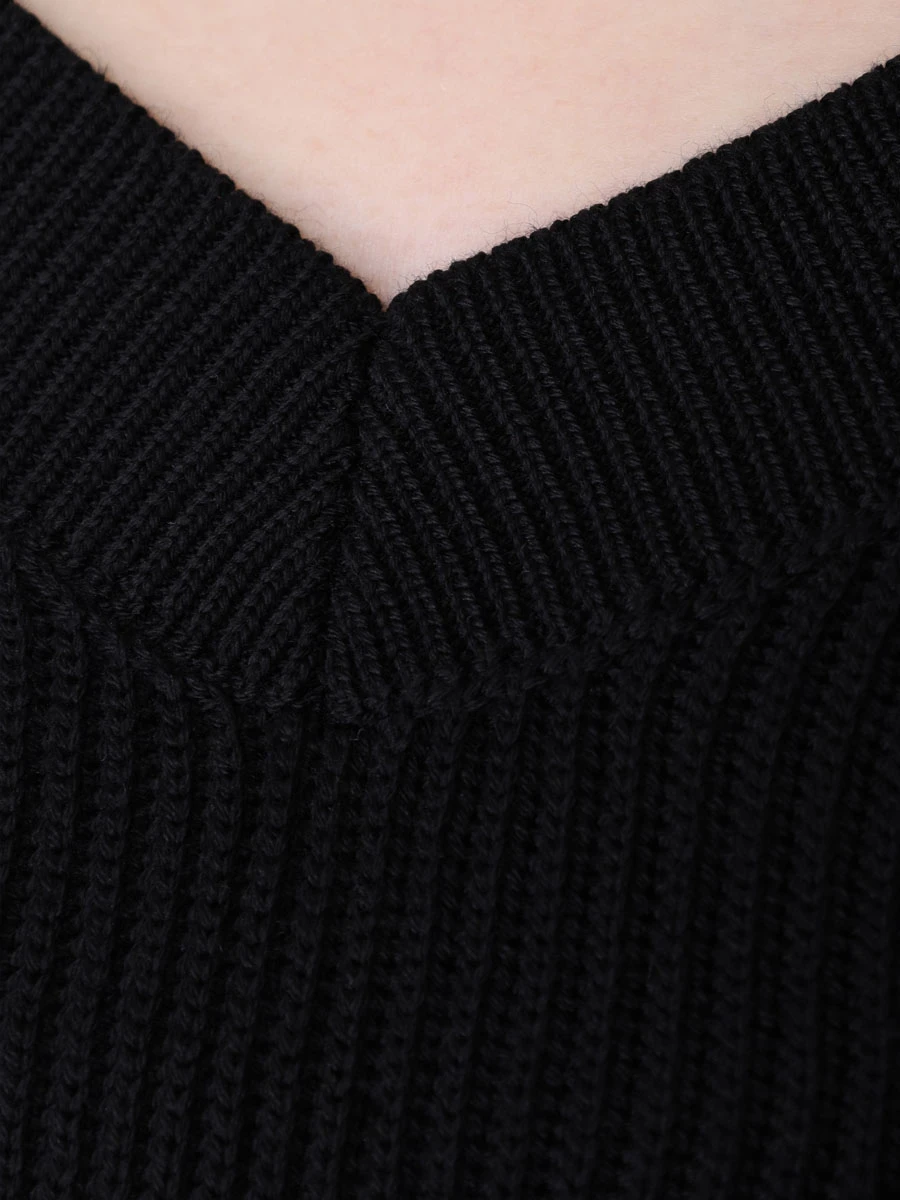 Пуловер хлопковый BRUNELLO CUCINELLI M19196902 C101 Черный  Фото 5