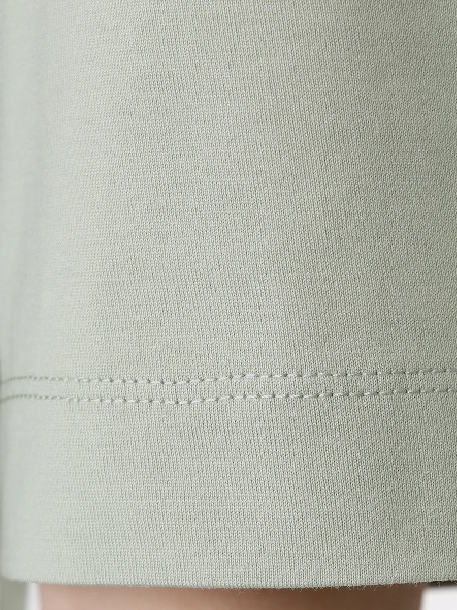 Футболка хлопковая BRUNELLO CUCINELLI M0T81EL330 C9594 Зеленый  Фото 6