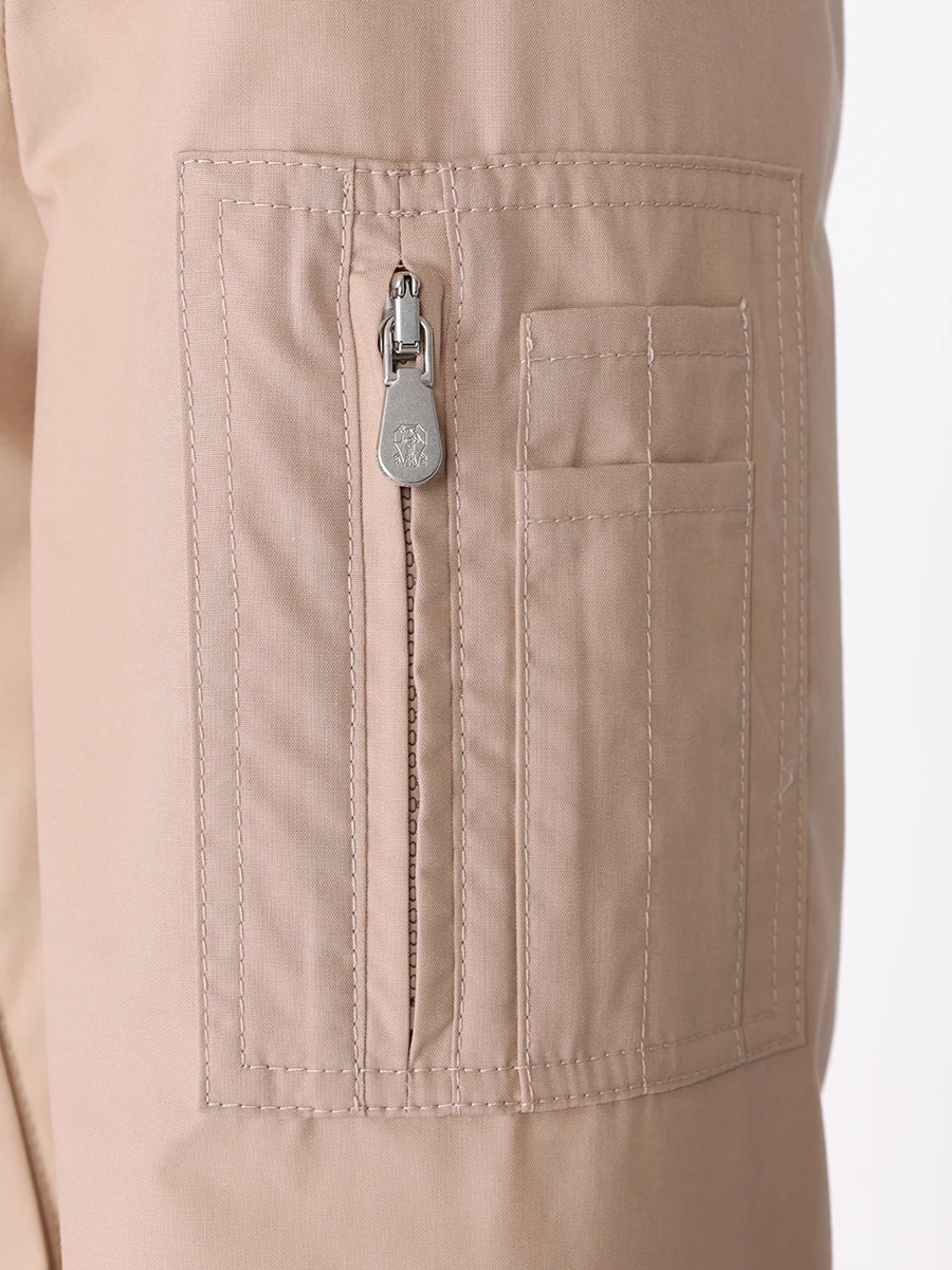 Бомбер однотонный BRUNELLO CUCINELLI MB4036204 C403 Бежевый  Фото 5