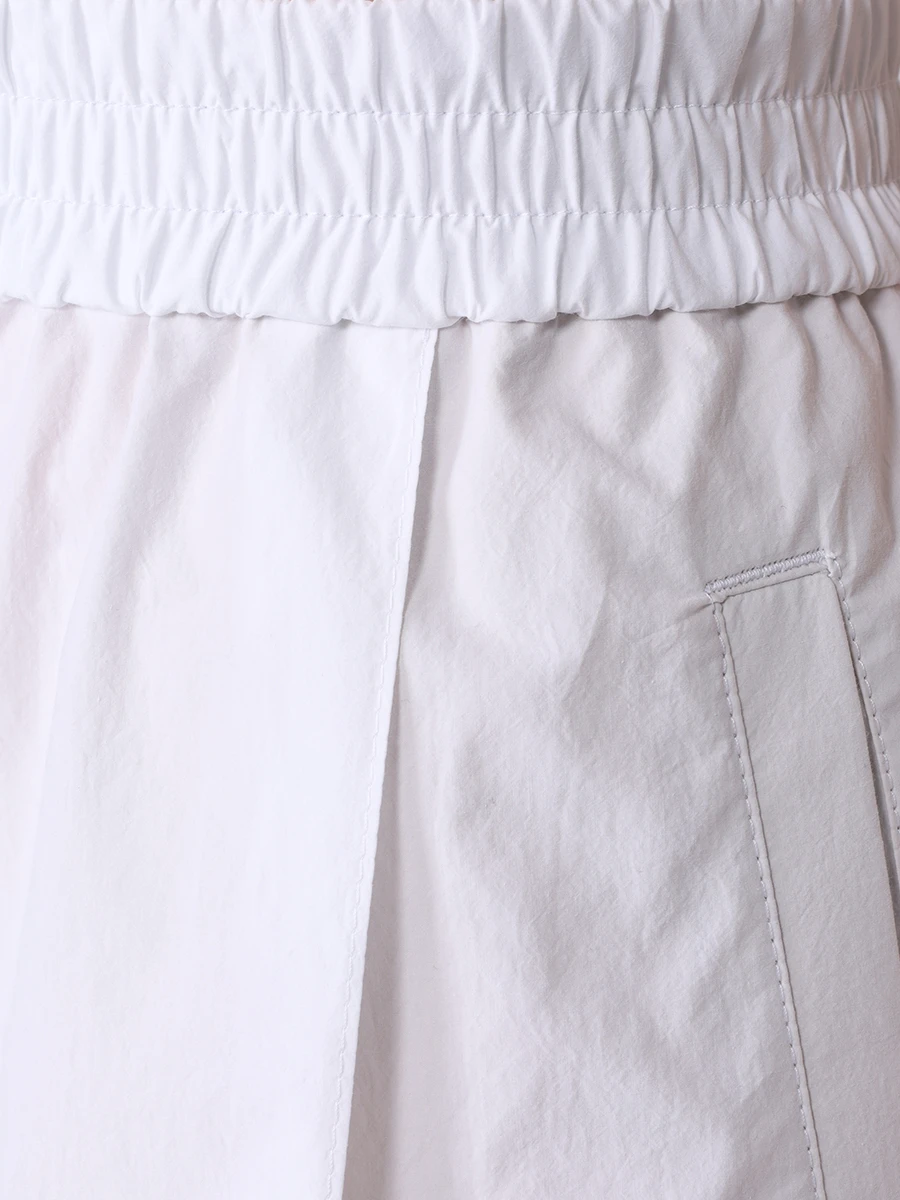 Брюки хлопковые BRUNELLO CUCINELLI ML949P8531 C001 Белый  Фото 5