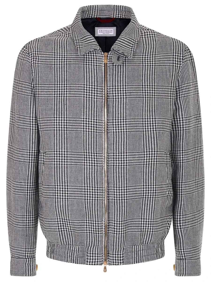 Куртка с узором BRUNELLO CUCINELLI MG4976205 C020 Серый 