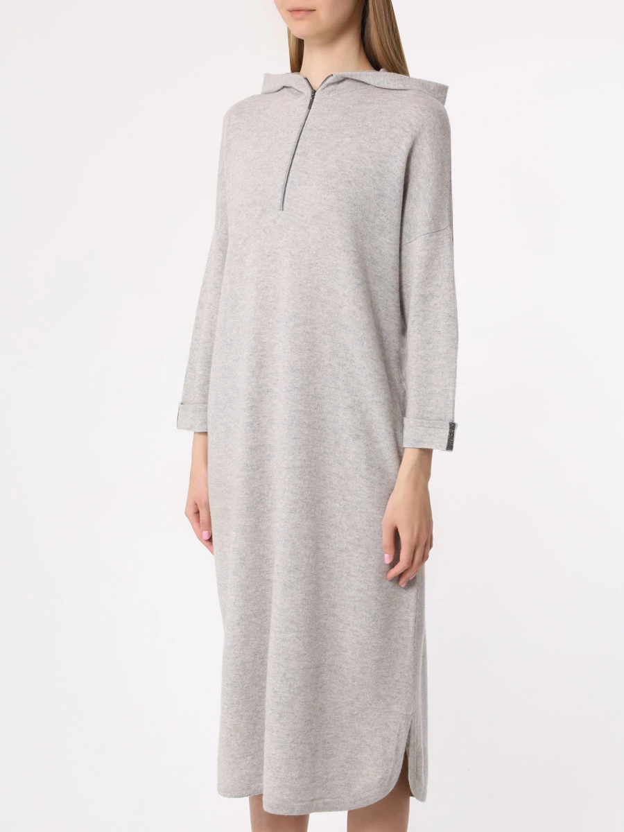 Платье кашемировое MIR CASHMERE cwj23-007 Серый  Фото 3