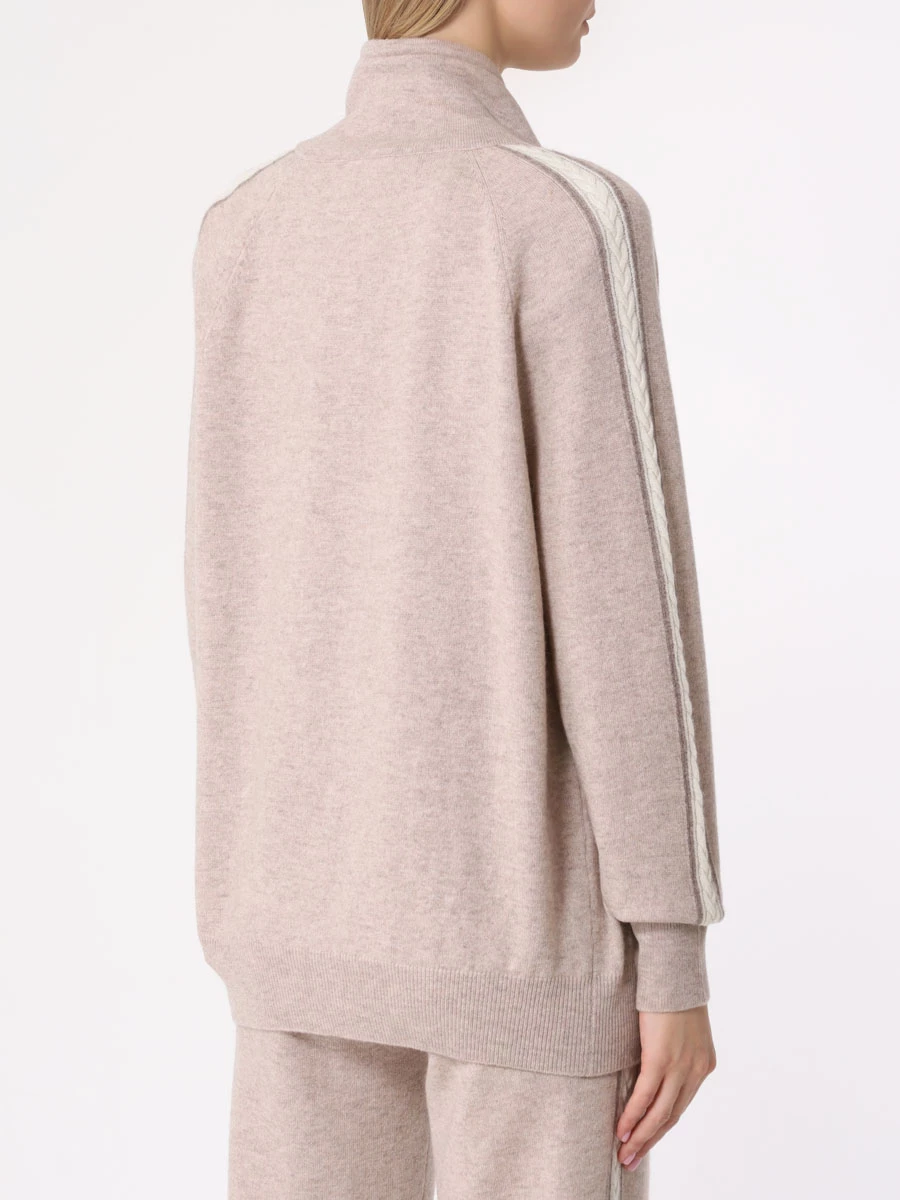 Кардиган кашемировый MIR CASHMERE cwe23-033 мел.беж/молочн/натур Бежевый  Фото 3