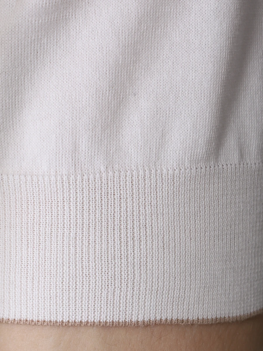 Футболка хлопковая BRUNELLO CUCINELLI M29802030 CGW78 Белый  Фото 6