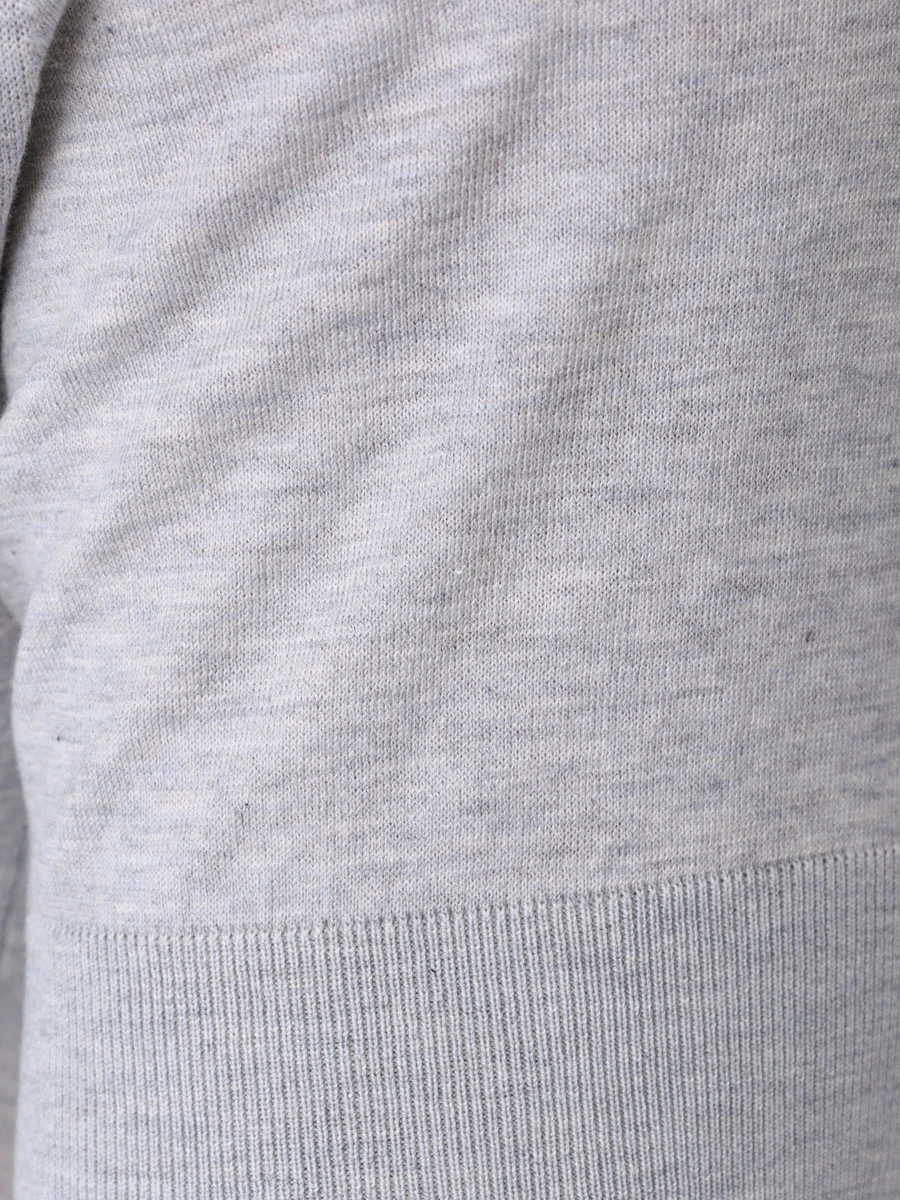 Поло хлопковое BRUNELLO CUCINELLI MSE80B2244 C1395 Серый  Фото 6