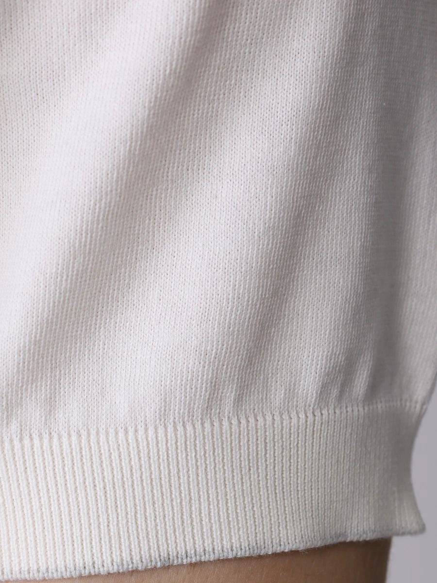 Поло хлопковое BRUNELLO CUCINELLI M29800125 CO312 Белый  Фото 6