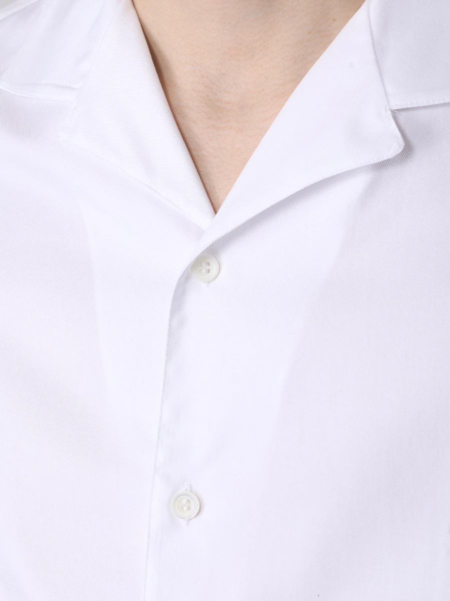 Рубашка Easy Fit хлопковая BRUNELLO CUCINELLI MW6040667 C001 Белый  Фото 5