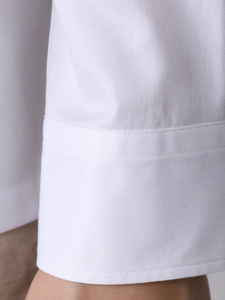 Рубашка Easy Fit хлопковая BRUNELLO CUCINELLI MW6040667 C001 Белый  Фото 6