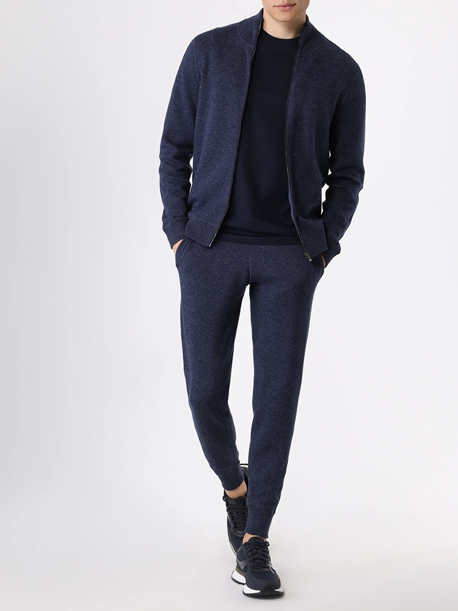 Футболка Slim Fit хлопковая BOSS 50468395/404 Синий  Фото 2