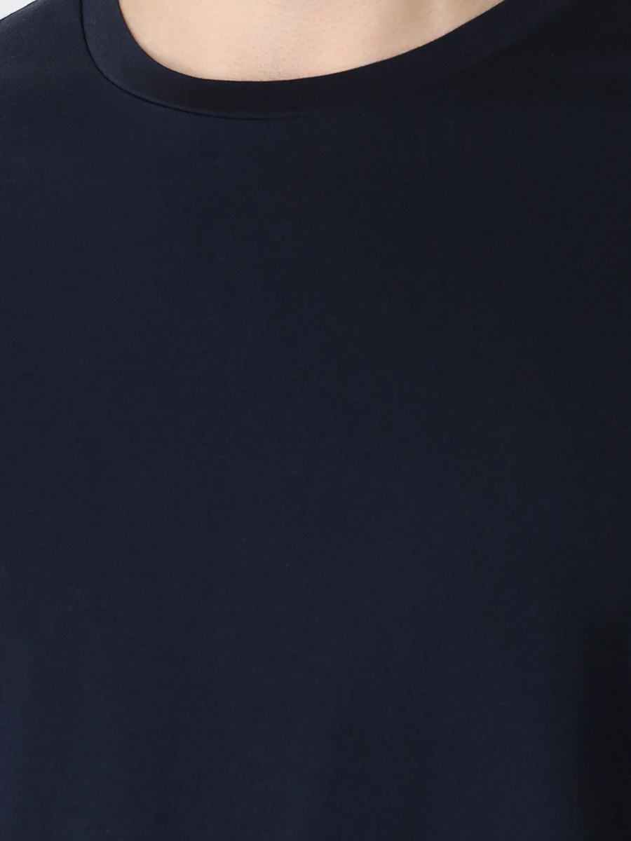 Футболка Slim Fit хлопковая BOSS 50468395/404 Синий  Фото 5