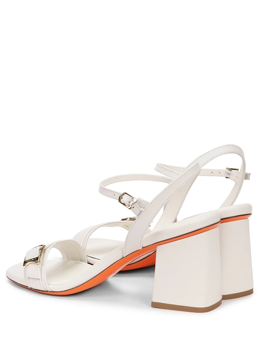 Босоножки кожаные SANTONI WHVT70836HA2TYLCI80 Белый  Фото 4