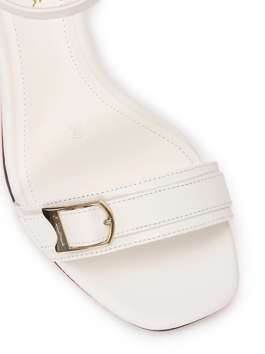 Босоножки кожаные SANTONI WHVT70836HA2TYLCI80 Белый  Фото 5