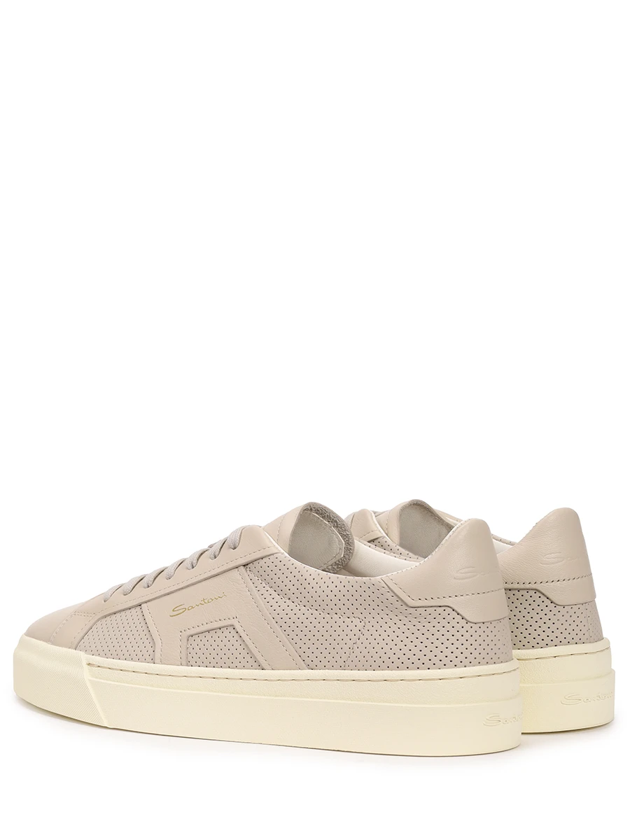 Кеды кожаные SANTONI WBGT61233LARGAHIE32 Бежевый  Фото 4