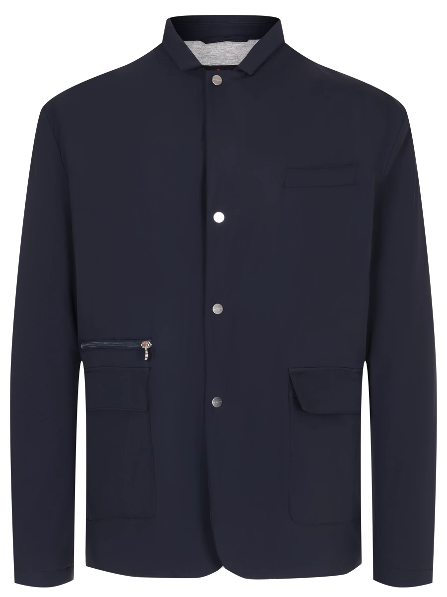 Куртка однотонная KITON UW1733 WP03 V0834C04 Синий 