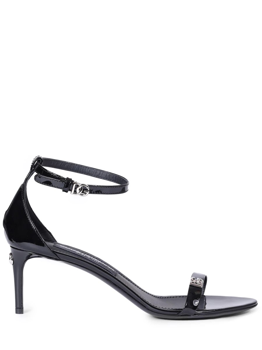 Босоножки кожаные DOLCE & GABBANA CR1677 AP622 80999 Черный 