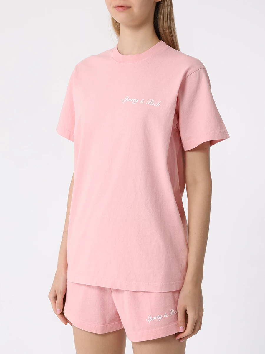 

Футболка хлопковая, Розовый, TSAW2385RO/42