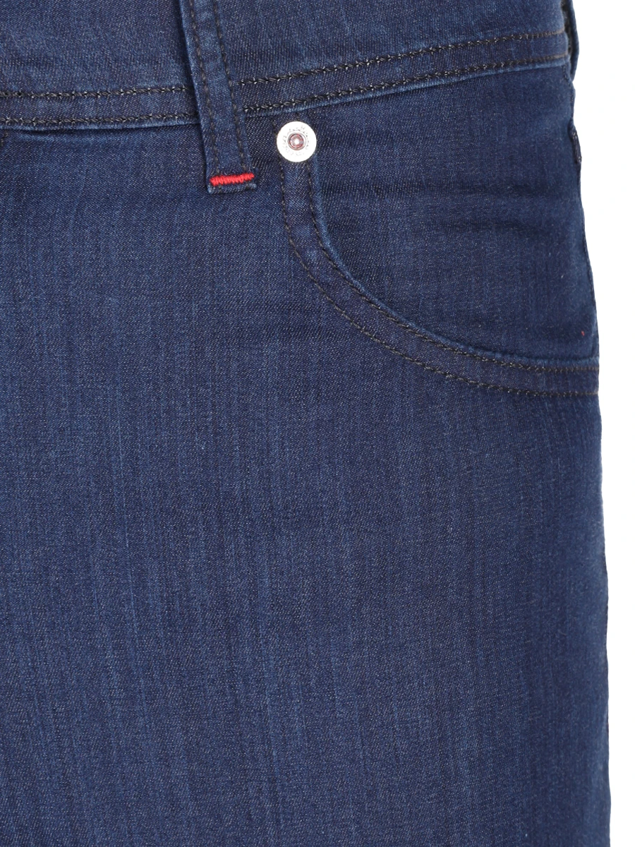 Джинсы Slim Fit хлопковые KITON UPNJS JR08 K0619D02 Синий  Фото 3