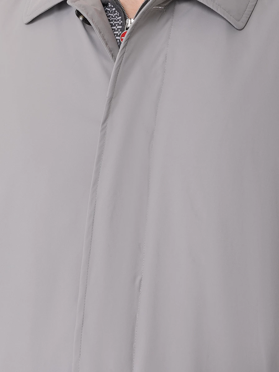 Плащ однотонный KITON UW1734 WP03 V0834C03 Серый  Фото 5